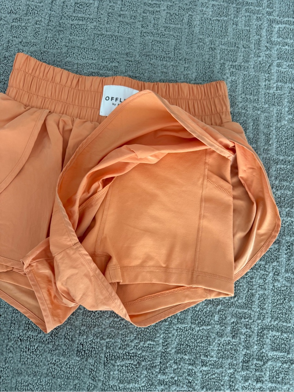 AE OFFLINE Orange Women's Athletic Shorts - Picture 4 of 4